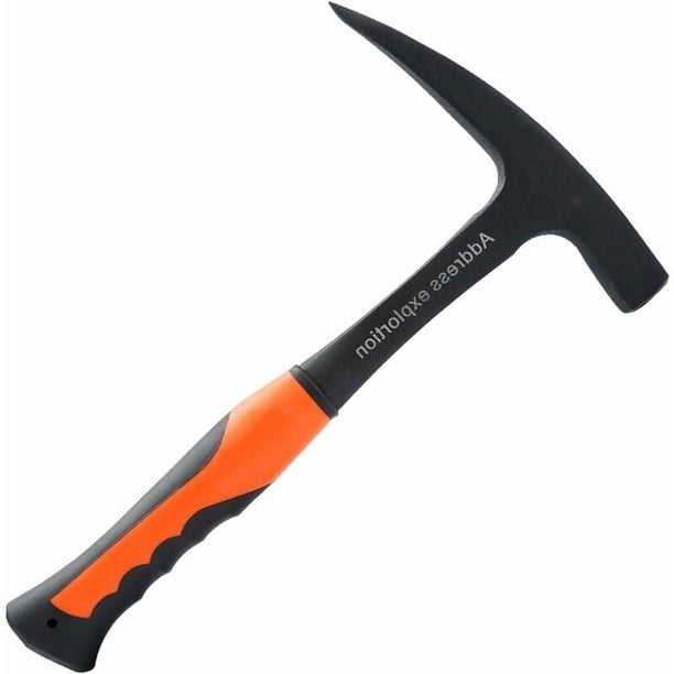 Martillo geológico, acero forjado, diseño ergonómico, gran durabilidad, agarre con reducción de impactos, mango cómodo, herramientas manuales multifuncionales, exploración minera, punta puntiaguda