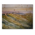 thumbnail image 3 of Designart 'Vineyard At Morning In Tuscany Italy' Country Print on Natural Pine Wood, 3 of 5