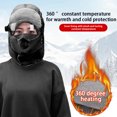 thumbnail image 3 of Sombreros de bombardero de invierno con gafas filtro transpirable orejeras rusas calentador de cuello al aire libre cálido esquí de nieve s, 3 of 9