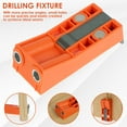 thumbnail image 4 of 45Pcs Pocket Hole Jig Kit Adjustable High Precision Hole Drill Guide Portable Punch Locator DIY Joinery Work Woodworking Tool for Furniture Repair Maintenance, 4 of 11