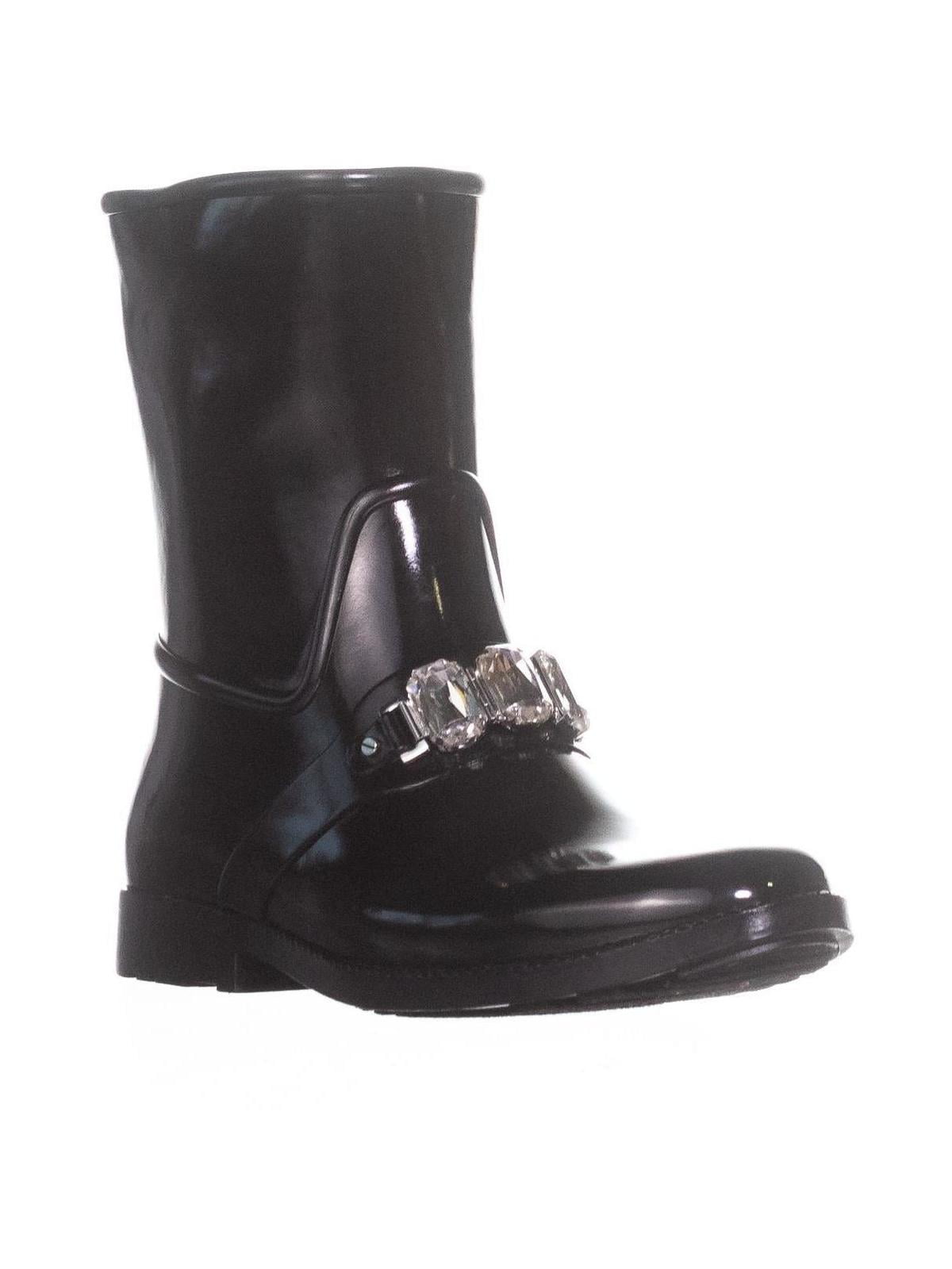 michael kors rain boots black