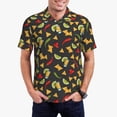 thumbnail image 1 of Fotbe Mexican Food Beer Pattern Men’s Golf Polo Shirt – Breathable Performance Golf Shirt with Button-Down Collar-Large, 1 of 6
