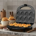 thumbnail image 2 of OSTBA Mini Waffle Maker, Waffle Bites Maker with 8 Mini 2-Inch Waffles, Nonstick Small Waffle Machine for Breakfast, Snacks & Desserts, 2 of 7
