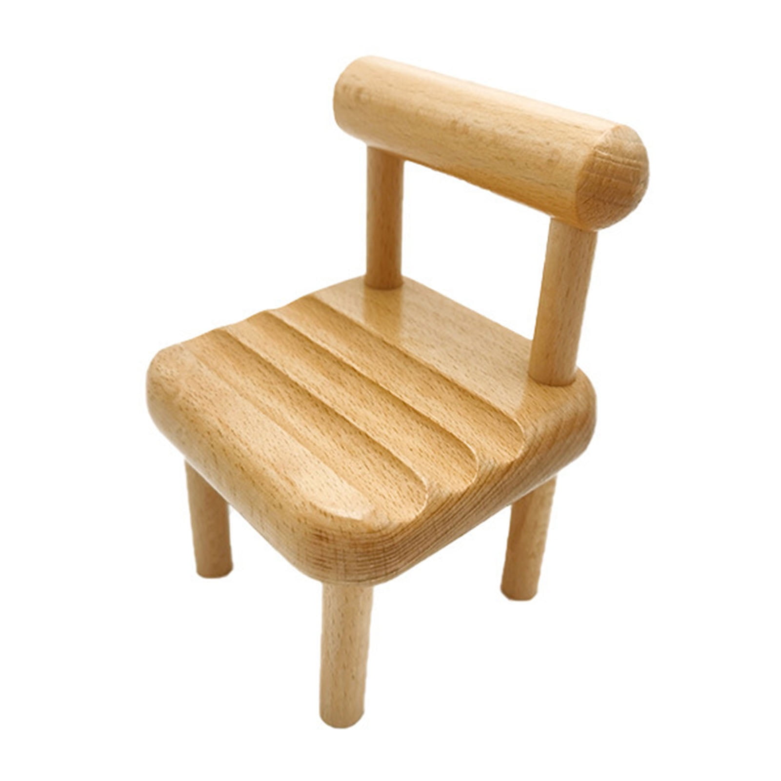 Wood Chair Phone Stand, Portable Wood Phone Stand Light Weight  for Cellphone