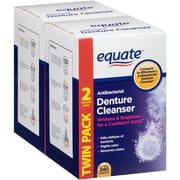 Equate Antibacterial Denture Cleanser Tablets, 120 Ct / 2 Pk