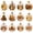 12PCS MIXA, variant on 12PCS Glowing Christmas Ornaments - Mini Gold Light-Up Christmas Ball Ornaments - Christmas Tree Ornament with Warm LED Light for Tree Mantel, Holiday Scene Decoration & Gift