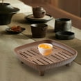 thumbnail image 6 of deevoka Chinese Tea Tray Sturdy Smooth Small Tea Tray for Cafes Home Teahouse Square, 6 of 9