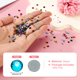 thumbnail image 2 of Uxcell 1440 Piezas de Rhinestone Hotfix Flatback de 4 mm, Gemas Redondas de Resina para Manualidades, Ropa, Decoración DIY, Arte de Uñas, (SS16, Azul Profundo), 2 of 7
