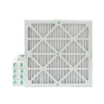 16x16x2 MERV 10 Pleated HVAC Air Filters by Glasfloss. ( Quantity 5 ) Exact Size: 15-1/2 x 15-1/2 x 1-3/4