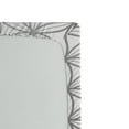 thumbnail image 2 of Ambesonne Grey White Fitted Sheet, Geometric Butterfly, Twin XL Size, White and Grey, 2 of 2