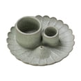 thumbnail image 1 of Portavelas y incienso 3 en 1 para decoración del hogar, cuenco de incienso de salvia fácil de usar, soporte para Palo para baño Verde, 1 of 9