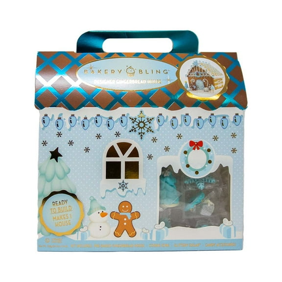 Bakery Bling Christmas Winter Wonderland Gingerbread House Kit, 25.6oz