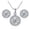 Silver, variant on Teissuly Fashion Shiny Rhinestone Pendent Crystal Wedding Necklace Earrings Jewelry Set