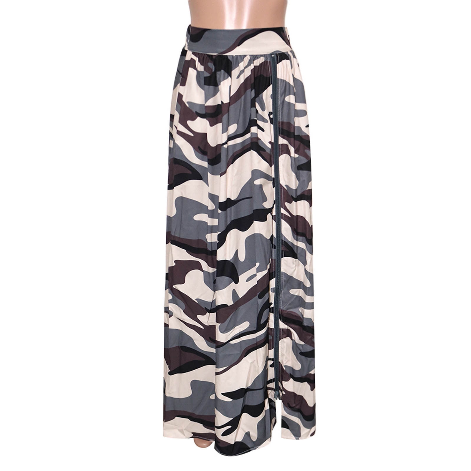 Camo skirt top black and white