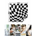 thumbnail image 5 of Black and White Checkered Cloth Napkins Washable Set of 2, Modern Irregular Geometric Reusable Dinner Table Napkins Cloth Bulk for Weddings Kitchen Restaurants Hotel Events Parties 20 x 20 Inch, 5 of 9