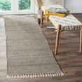 thumbnail image 5 of SAFAVIEH Montauk Karlene Geometric Striped Cotton Area Rug, Ivory/Anthracite, 5' x 8', 5 of 7