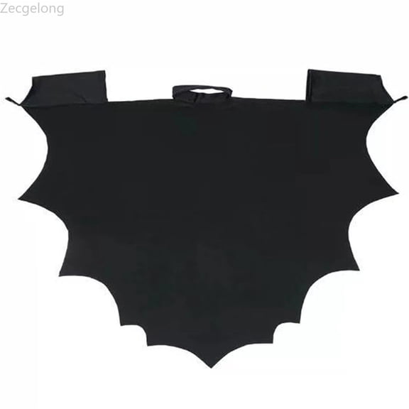 Zecgelong Kids Black Bat Cape Party Dress Up Role Play Outfit for Children Black Size 3-6Y