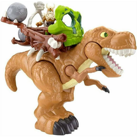 Imaginext T-Rex Dinosaur with Warrior and Accessories