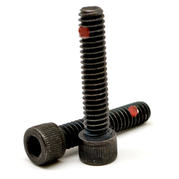 1/2"13 x 4" (PT) Coarse Thread Socket Head Cap Screw Nylon Pellet Alloy Steel Black Oxide Pk 5