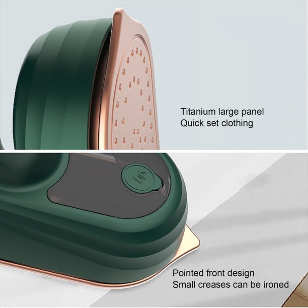 Plancha De Vapor De Mano Plancha de vapor con enchufe del Reino Unido Mini vaporizador de ropa para uso en el hogar (verde) Ndcxsfigh Libre de BPA