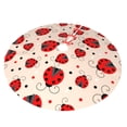 thumbnail image 2 of Kll 30" Christmas Tree Skirt Red Ladybug Xmas Tree Skirts Mat For New Year Xmas Holiday Party Indoor Outdoor Home Decoration, 2 of 9