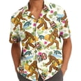 thumbnail image 5 of Funny Bigfoot Tiki Hawaiian Shirt For Men Casual Sasquatch Taco Mens Hawaiian Shirts Short Sleeve Button Down Shirt Men, 5 of 7