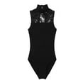 thumbnail image 3 of Alvivi Kids Girls Ballet Dance Gymnastics Leotard Sleeveless Turtle Neck Jumpsuit 5-14, 3 of 7