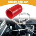 thumbnail image 2 of Unique Bargains 1 Set 40mm 1.57" ID Universal Silicone Coolant Cap Intake Vacuum Hose End Plug for Car Silicone Red, 2 of 6