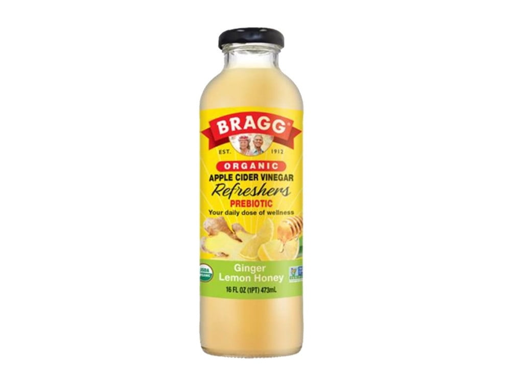 Bragg Organic Apple Cider Vinegar Refreshers Prebiotic Ginger Lemon