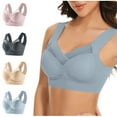 thumbnail image 1 of Timegard Womens 3pc Wireless Bra Mesh Back Smoothing Full Coverage High Support Comfort Thin Bralette, 1 of 6
