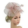 thumbnail image 2 of Baberdicy Fascinators Hats for Women Clearance！Party Fascinator Tea Bridal British Women's Headband Pink, 2 of 6