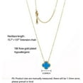 thumbnail image 2 of Lucky Good Clover 18K Gold Plated Clover Pendant Necklace - A Stylish and Chic Jewelry Accessory for Women and Girls Gift, 2 of 5
