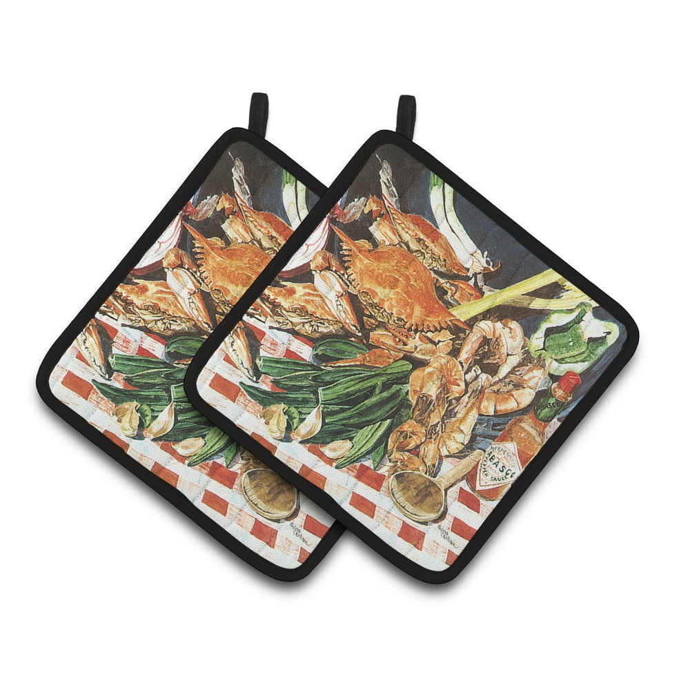 Crab Boil Pair of Pot Holders