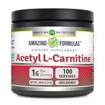 Amazing Formulas Acetyl L-Carnitine 100 Grams Powder Supplement | 3.5 Oz Supplement | Non-GMO | Gluten Free | Made in USA