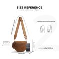 thumbnail image 2 of HUISZJ Faux Suede Chest Bag, Brown Crossbody Sling Bag with Removable Wallet, Trendy Fanny Pack for Women Work Travel, 2 of 7