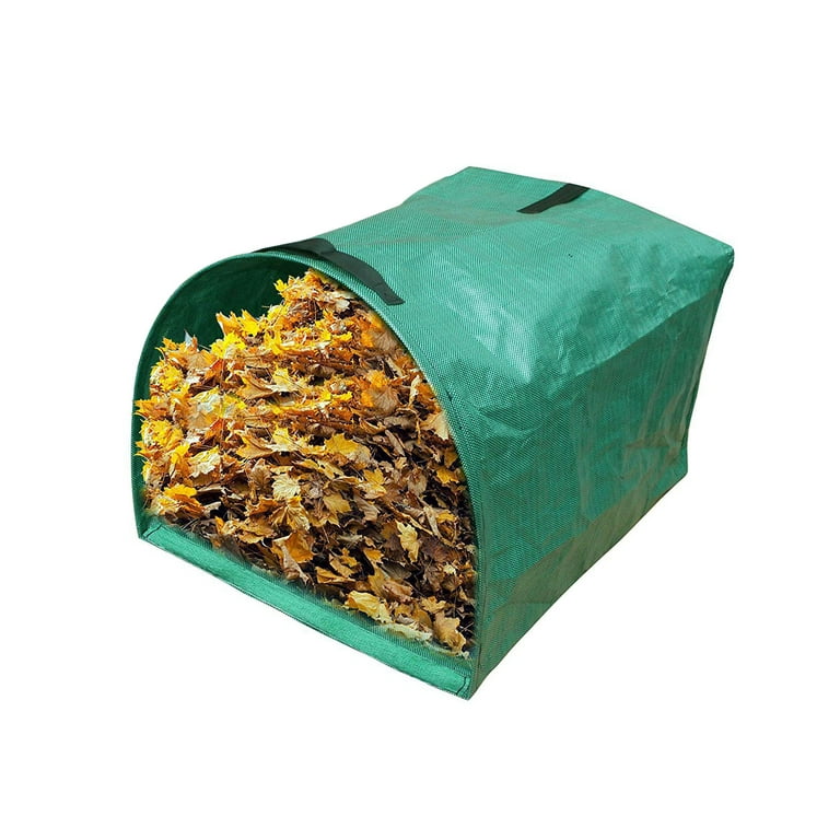 MEKKAPRO Big Gulp Leaf Bags, 2-Pack Lawn Bags with Reinforced Handles, 53  Gallon, Reusable Yard Waste Bags, Garden Waste Bag, Garden Bags for Debris