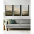 thumbnail image 6 of Drsoum Landscape 16x24in3pcs Black Framed Canvas Wall Art Vintage Dusk in The Forest Classic Paints Farmhouse Decor, 6 of 6