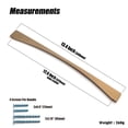 thumbnail image 6 of Goo-Ki 6 Pack 12.6"(320mm) Hole Center Champange Brown Cabinet Pulls, Modern Drawer Handle,Cabinet Hardware, 6 of 7