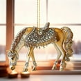 thumbnail image 4 of Summercome Acrylic Horse Christmas Ornament,Acrylic Horse Flat Hanging Decor,Western & Equestrian Theme Horse Decorations,Vintage Farm Animal Hanging Ornaments for Xmas Tree,Home,for Horse-Lovers, 4 of 8