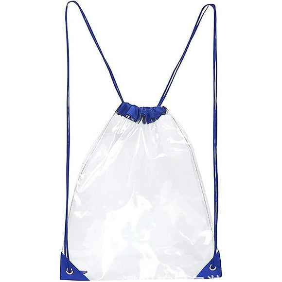 Waterproof Transparent Pvc Drawstring Backpack Ideal For Sports, Fitness, And Students