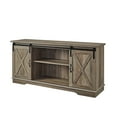 thumbnail image 5 of Walker Edison Sliding Farmhouse Barn Door TV Stand for TVs up to 65", Grey Wash, 5 of 11