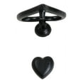 thumbnail image 5 of Cast Iron Black Love Heart Shaped Abstract Art Decorative Door Knocker Accent, 5 of 9