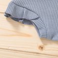 thumbnail image 4 of Vedolay Shorts Tracksuit Girl Clothes Outfit Cold Shoulder Top + Striped Shorts 2 Piece Summer Clothing Set,Blue 6-12 Months, 4 of 4