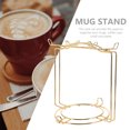 thumbnail image 4 of Organizador de platos de taza Organizador de gabinete de cocina sencillo para el hogar y organizador de mostrador (para 4 tazas 6 platos / dorado), 4 of 6