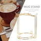 thumbnail image 4 of Organizador de platos de taza Organizador de gabinete de cocina sencillo para el hogar y organizador de mostrador (para 4 tazas 6 platos / dorado), 4 of 6