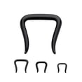 thumbnail image 1 of Reteneurs de Septum en Verre Pyrex Noir, 3 Tailles au Choix, 1 of 2