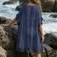 thumbnail image 5 of Beach Cover Ups for Women V Neck Tie Front Bathing Suit Cover Up 2026 Hollow Out Swimsuit Coverup, 5 of 5