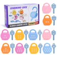 thumbnail image 4 of Creatine Early Education Toys For Toddlers Shape Lock And Key Game Alphabet Number Matching Fine Motor Skills Learning Toy For Babies Kids, 4 of 9