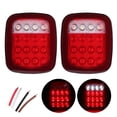 thumbnail image 1 of Aramox LED Tail Lights Fit For   CJ 76-06, 2Pcs ABS LED Tail Lights Rear Brake Lamps Stop Reverse, 1 of 8
