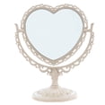 thumbnail image 1 of Espejo de tocador XPXKJ 7 pulgadas Aumento 3X Corazón Beige, 1 of 9